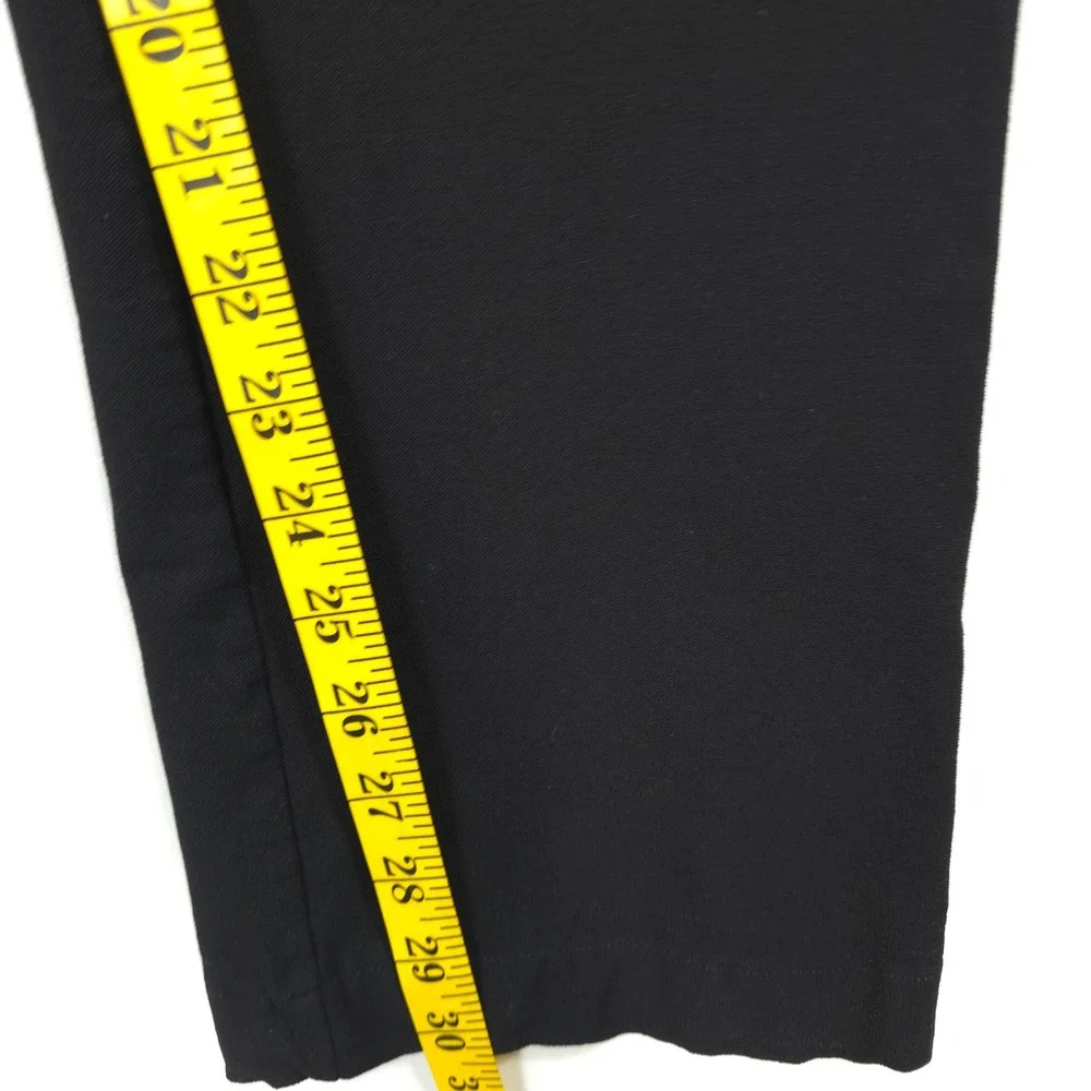 Eileen Fisher Crepe Pants Pull On Stretch Black Women M Minimalist Chic Travel
